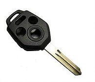 Subaru 3+1 button key shell with DAT-15.P blade