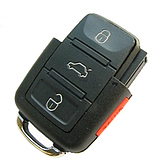 VW 3 button remote case with panic button