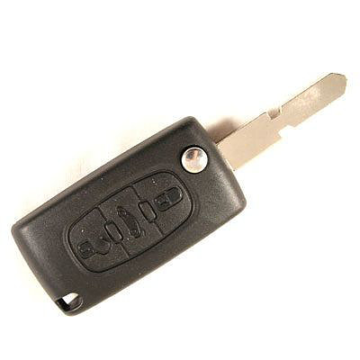 Peugeot 3 button flip key with NE-51.P