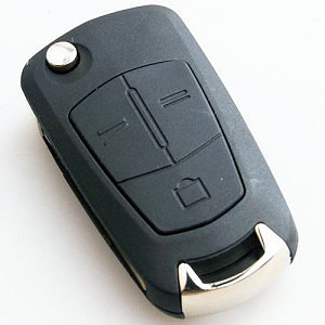 Opel 3 button flip open key shell