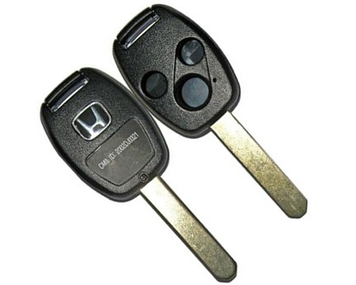 Honda 3 button remote key shell