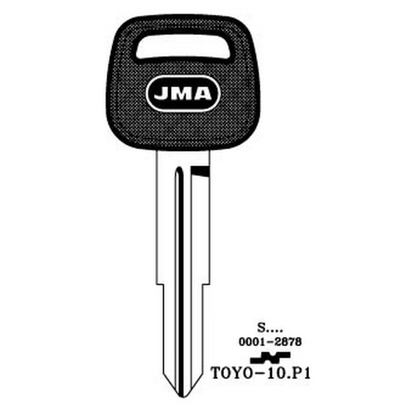 Toyota transponder key with TOYO-10.P blade