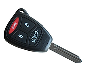 Chrysler 3+1 button remote key shell