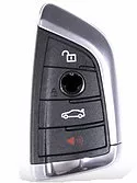 BMW X5 smart key shell with 3+1 button